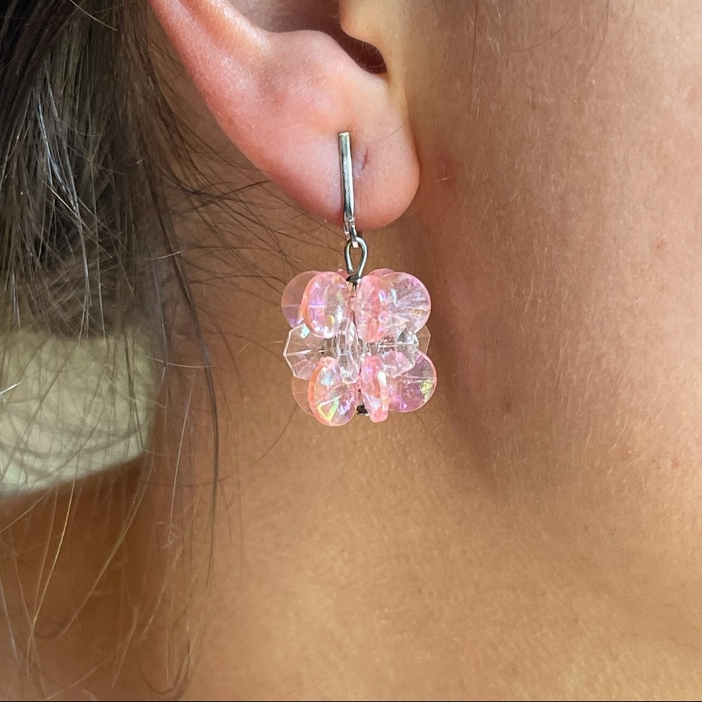 Vintage crystal clip earrings
